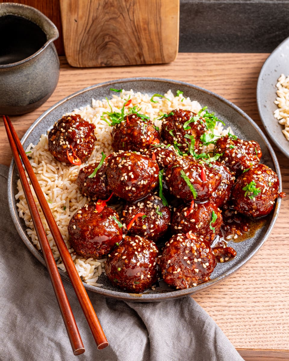 garlic and soy tofu meatballs