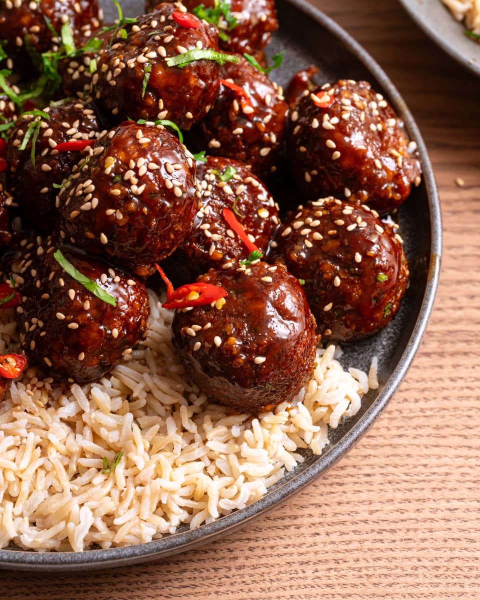 garlic and soy tofu meatballs