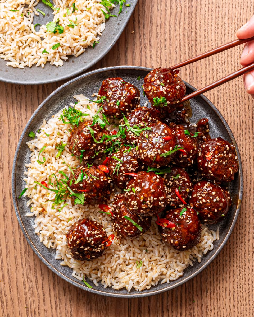 garlic and soy tofu meatballs